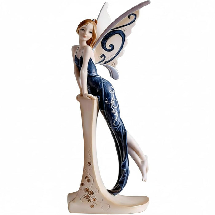 Comfy Hour The Standing Fairy Figurine Black Dress 7" Figurine, Fairyland Collection, Stone Resin