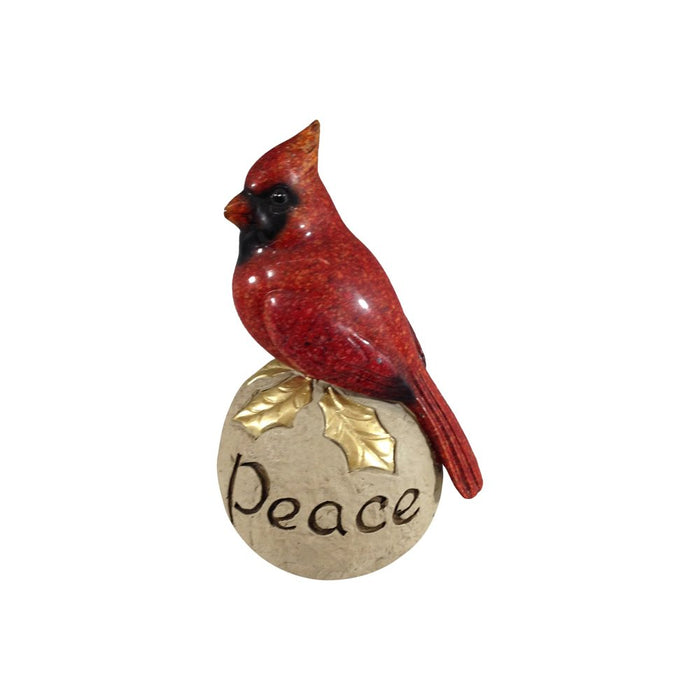 Comfy Hour 6 Inch Cardinal Decor Figurine, Peace Pedestal, 1 Piece