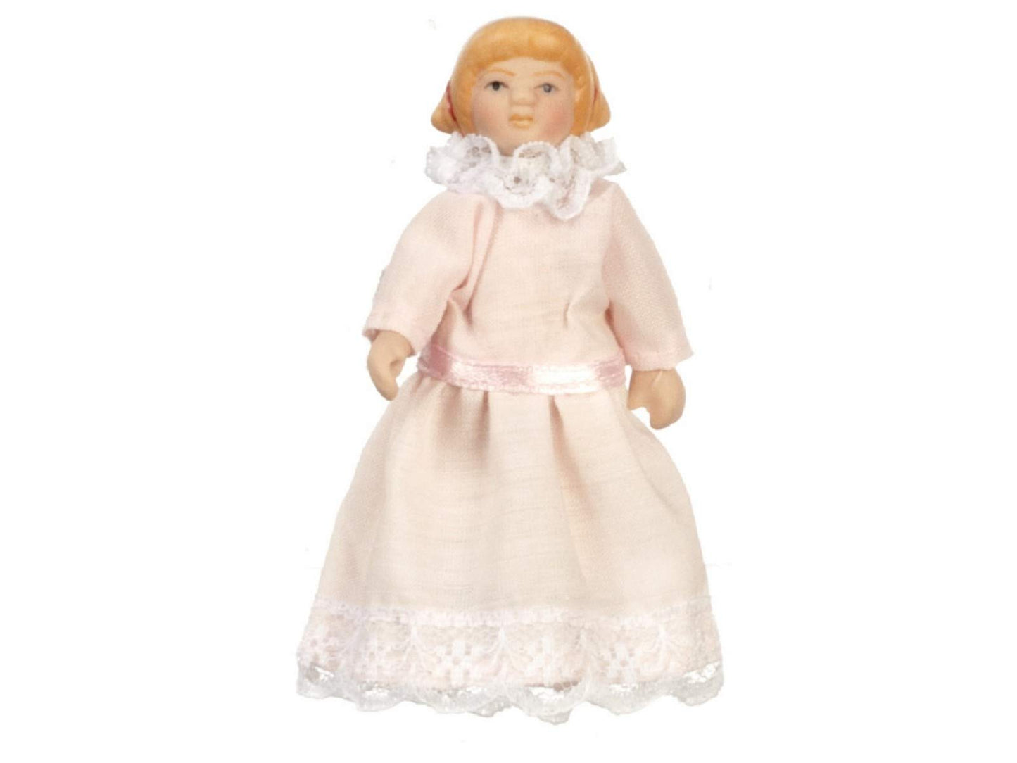 Aztec Imports, Inc. Dollhouse Miniature Doll Sister, Porcelain #06819