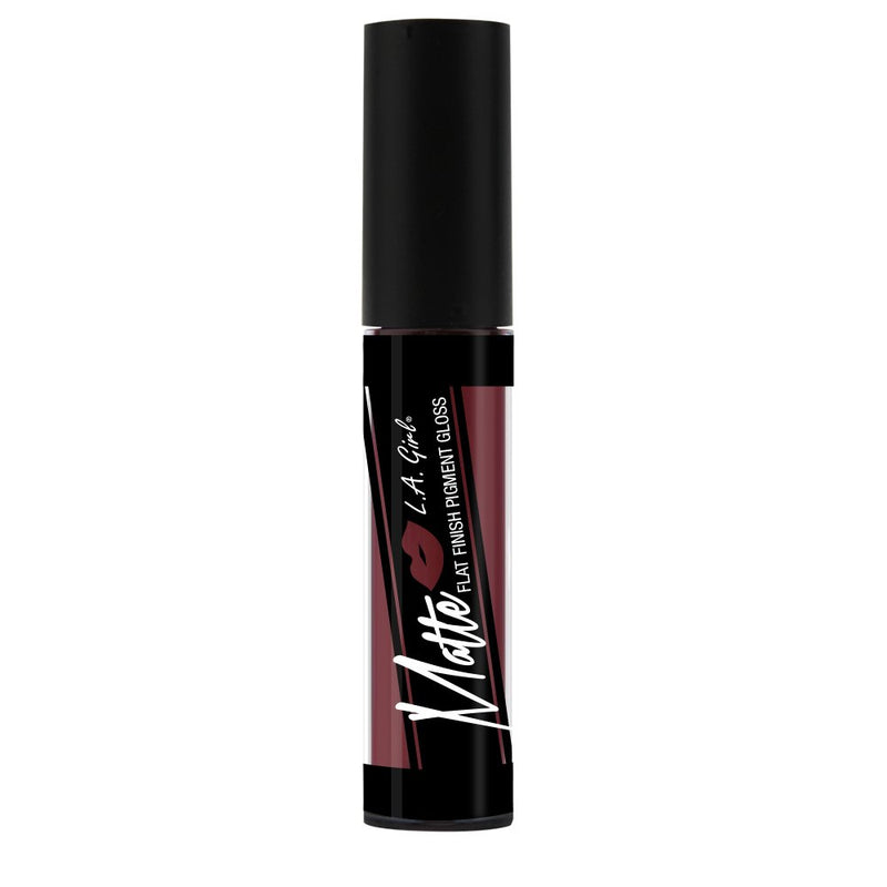 L.A. Girl Matte Flat Finish Pigment Gloss, Rebel, 0.17 Ounce