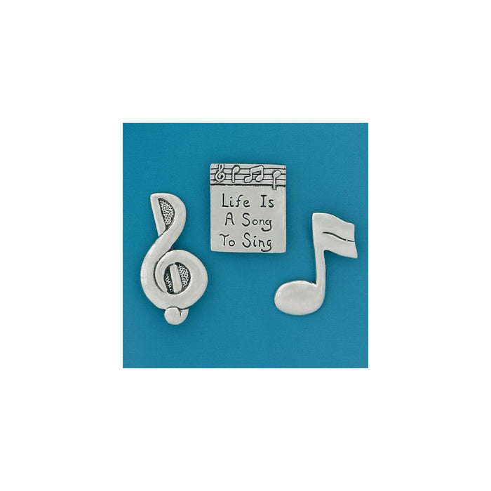 Basic Spirit Decorative Magnet, Medium, Silver