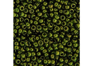 John Bead Craft Bead, 11/0, Olive Gold Luster