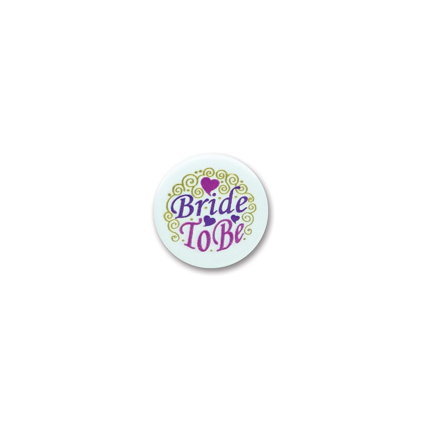 Beistle Bride to Be Satin Button