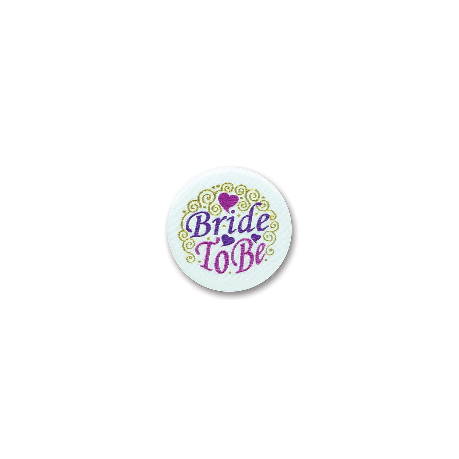 Beistle Bride to Be Satin Button