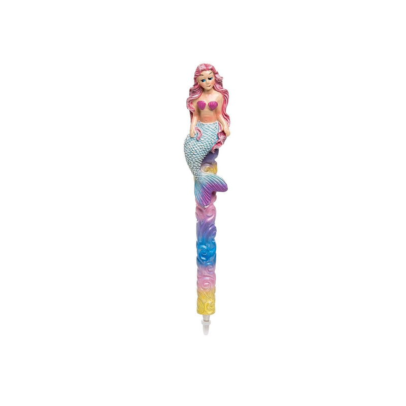 Beachcombers Resin Nautical Design Ballpoint Pen, 6-inch Height, Office School Supplies (Mermaid Dream)