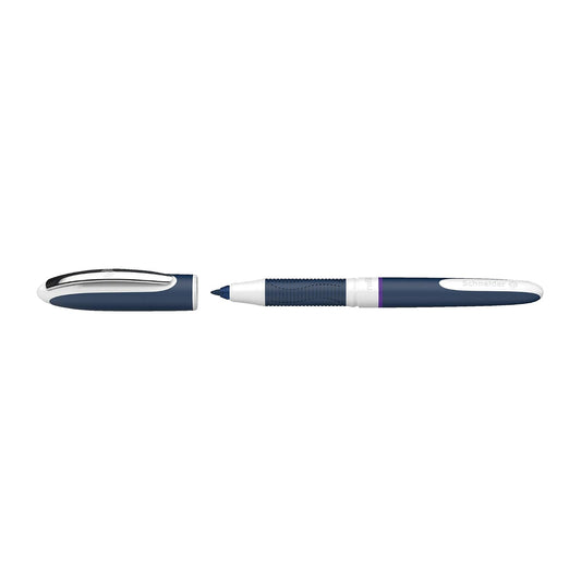 Rediform Schneider One Change Refillable Rollerball Pens, 0.6 mm, Violet, 1 Pen