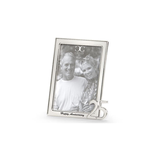 Roman Picture Frame, 8 inches, Silver