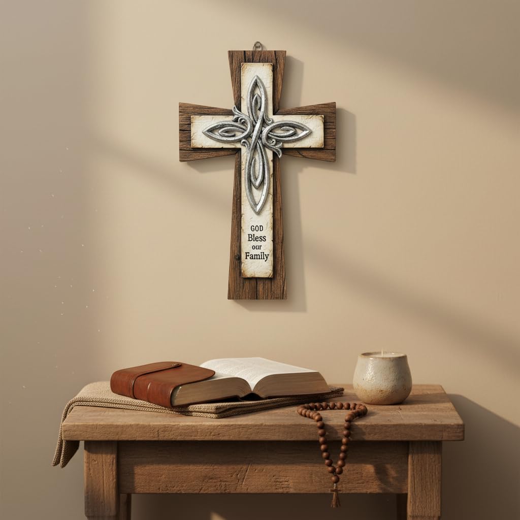 Comfy Hour Wall Art, 8.7"L x 0.6"W, Brown, Cream, Metallic