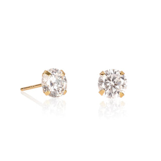 namana Earring, 6 mm, Gold-White
