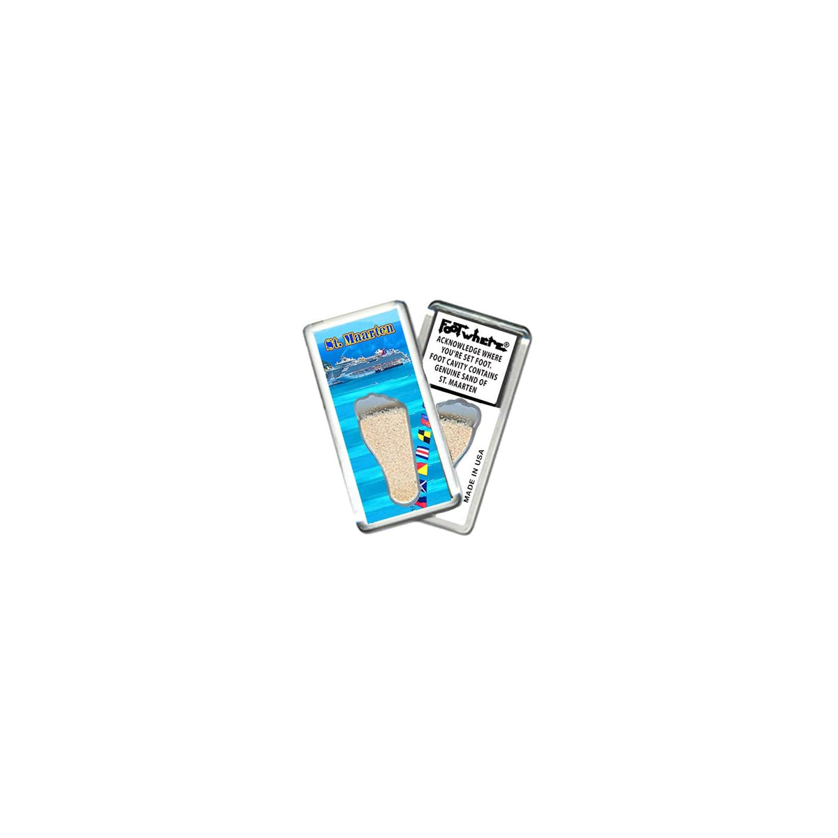 FootWhere Decorative Magnet, Small, Stm202 - Port-o-call