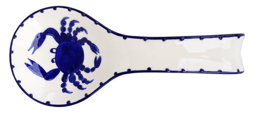 Blue Sky Clayworks Clayworks Blue Crab Spoon Rest, Multicolor