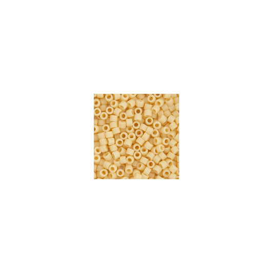 John Bead Craft Bead, Size: 11, Ivory Pear Opaque Matte