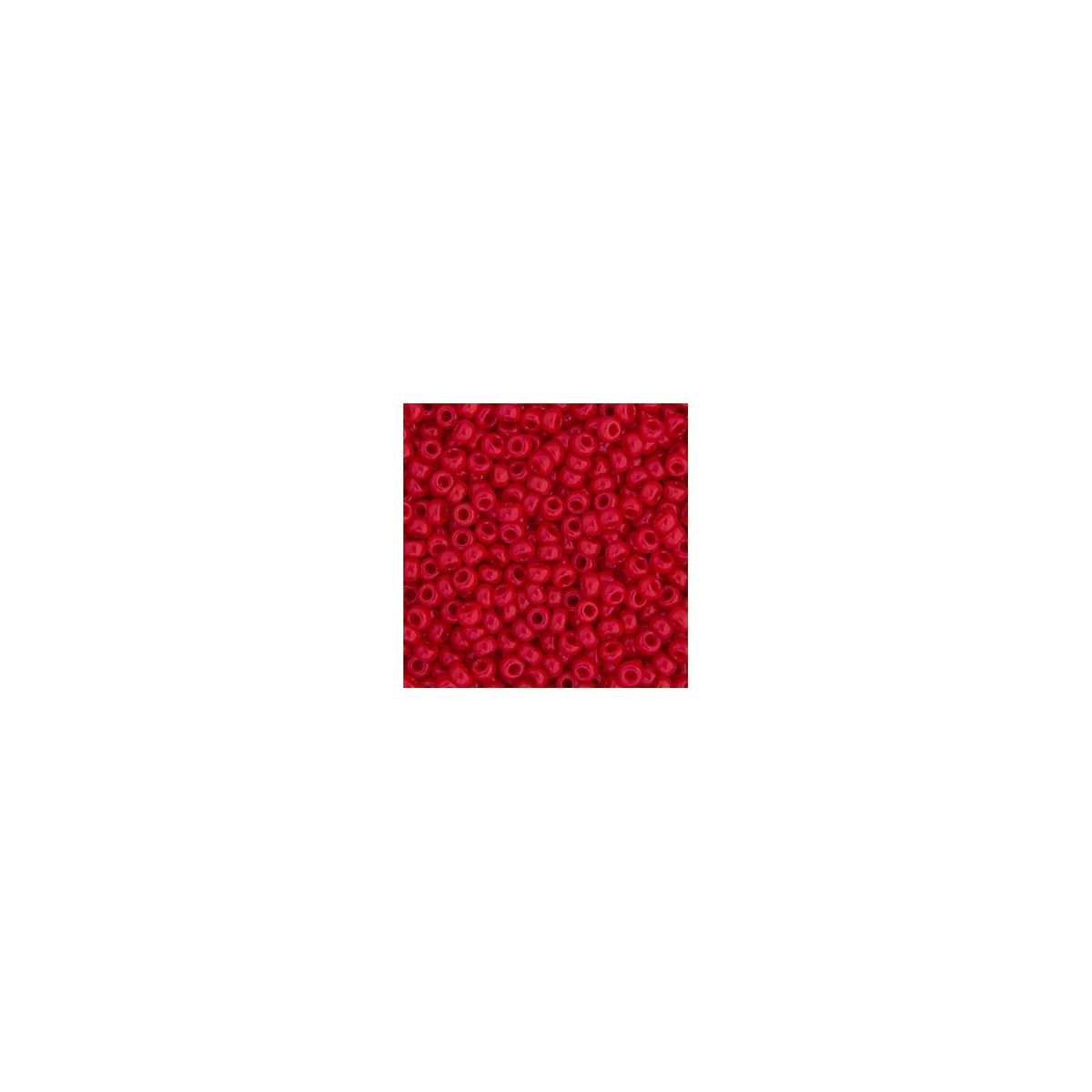John Bead Craft Bead, 8/0, Red Opaque