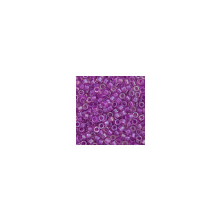 John Bead Craft Bead, Size: 11, Lilac AB Lined-Dyed