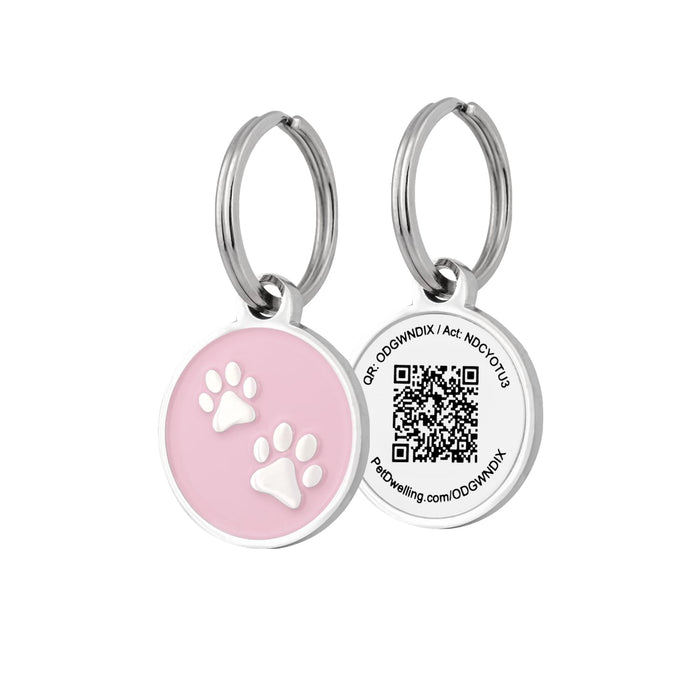Pet Dwelling Label, 22.5*1.5mm, Pink Mini