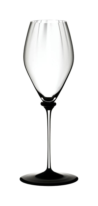Riedel 4884/28 N Fatto A Mano Performance Champagne Glass, 13 oz, Black Base