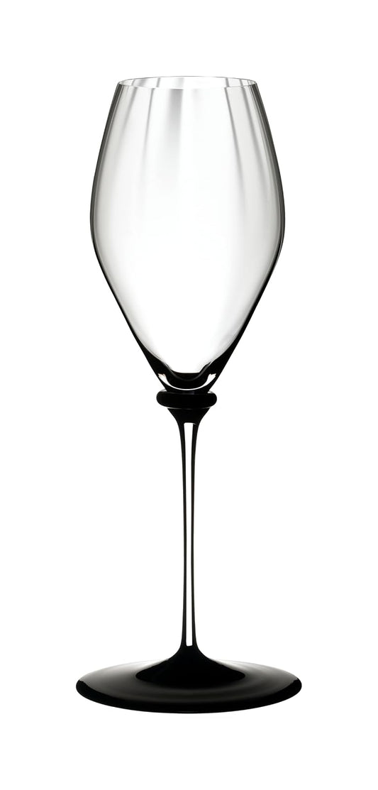 Riedel 4884/28 N Fatto A Mano Performance Champagne Glass, 13 oz, Black Base