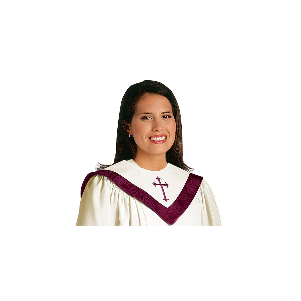Murphy Robes Apparel Head Neck Covering, Adult, Linen and Maroon