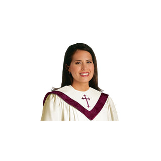 Murphy Robes Apparel Head Neck Covering, Adult, Linen and Maroon