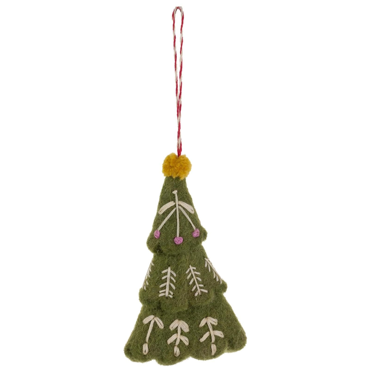 Boston International Hanging Ornament, 4.5", Christmas Tree