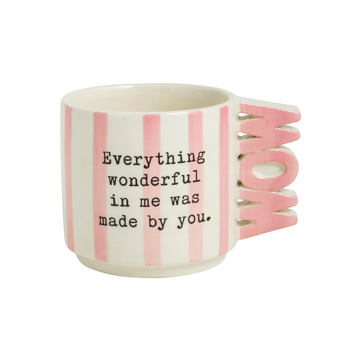 Mud Pie Drinking Cup, 14 Ounces, Pink Everything Mom
