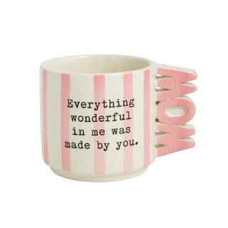 Mud Pie Drinking Cup, 14 Ounces, Pink Everything Mom