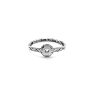 Ginger Snaps Bracelet, 20mm, White Gold