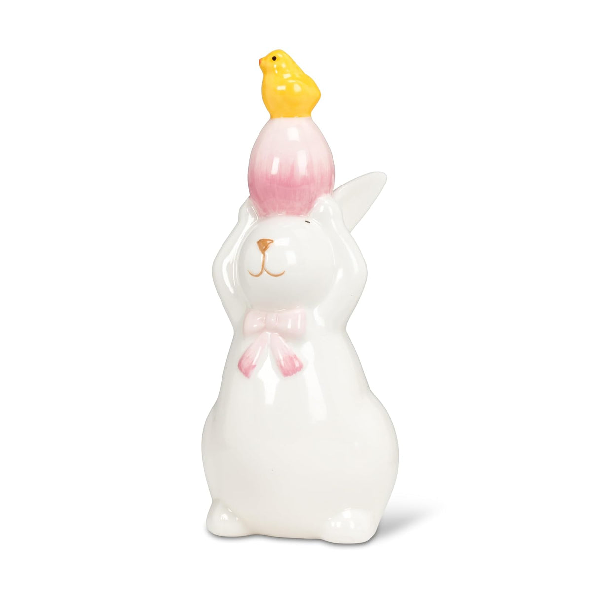 Abbott Collection Figurine, 5.5"H, White/Pink