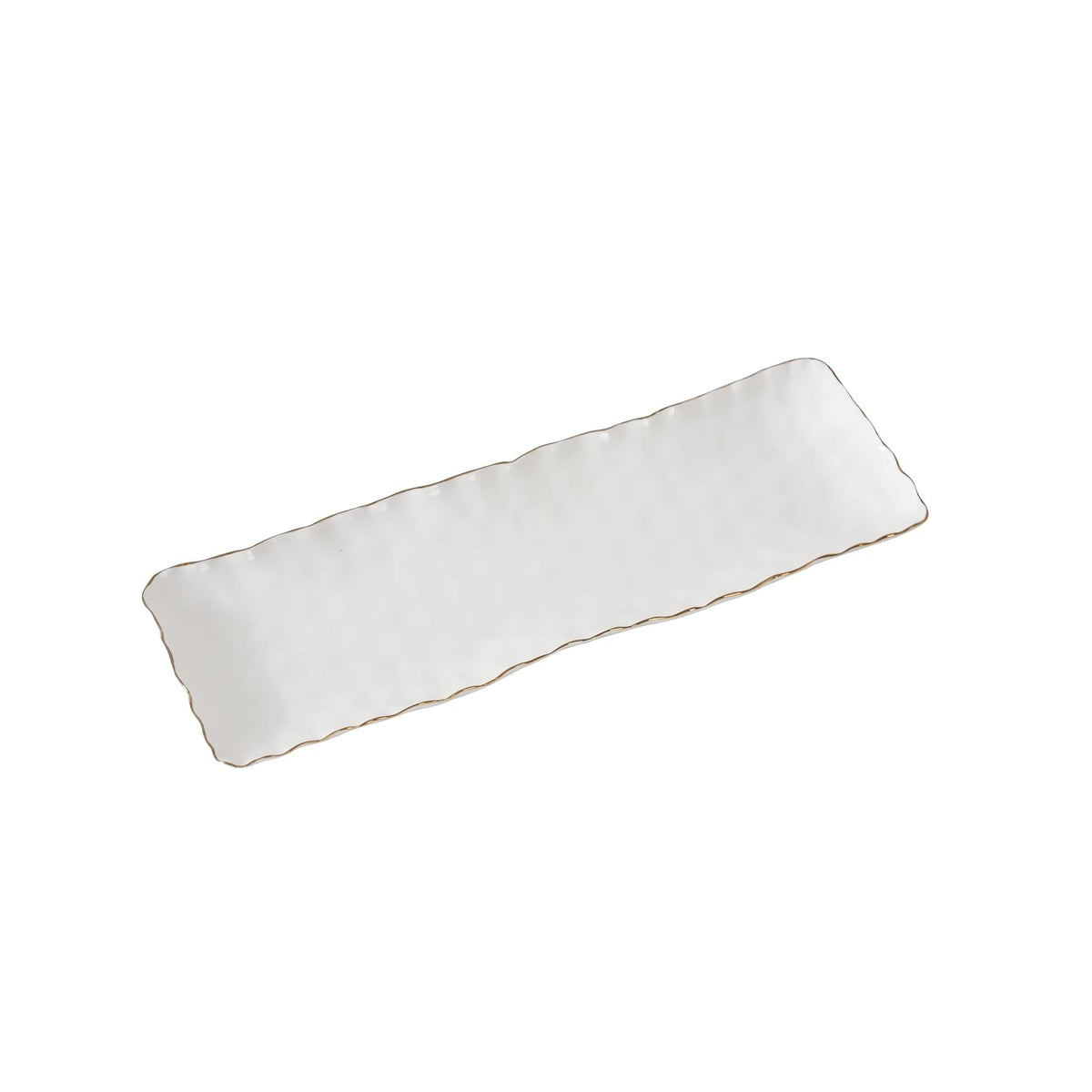 Pampa Bay Dishware Place Setting, 19 x 6 x 1, White and Gold