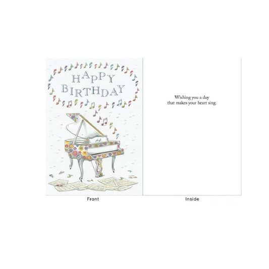 Design Design Happy Birthday Piano Birthday Card - Her