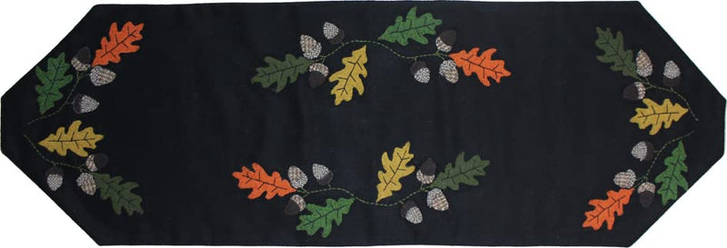 Home Collection by Raghu Leaves &amp; Acorns Table Runner, Multi