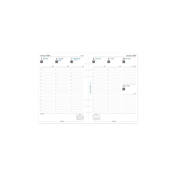 Filofax Planner, A5, White