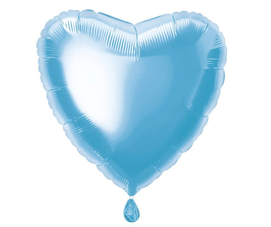 Unique Industries 18" Foil Baby Blue Heart Balloon
