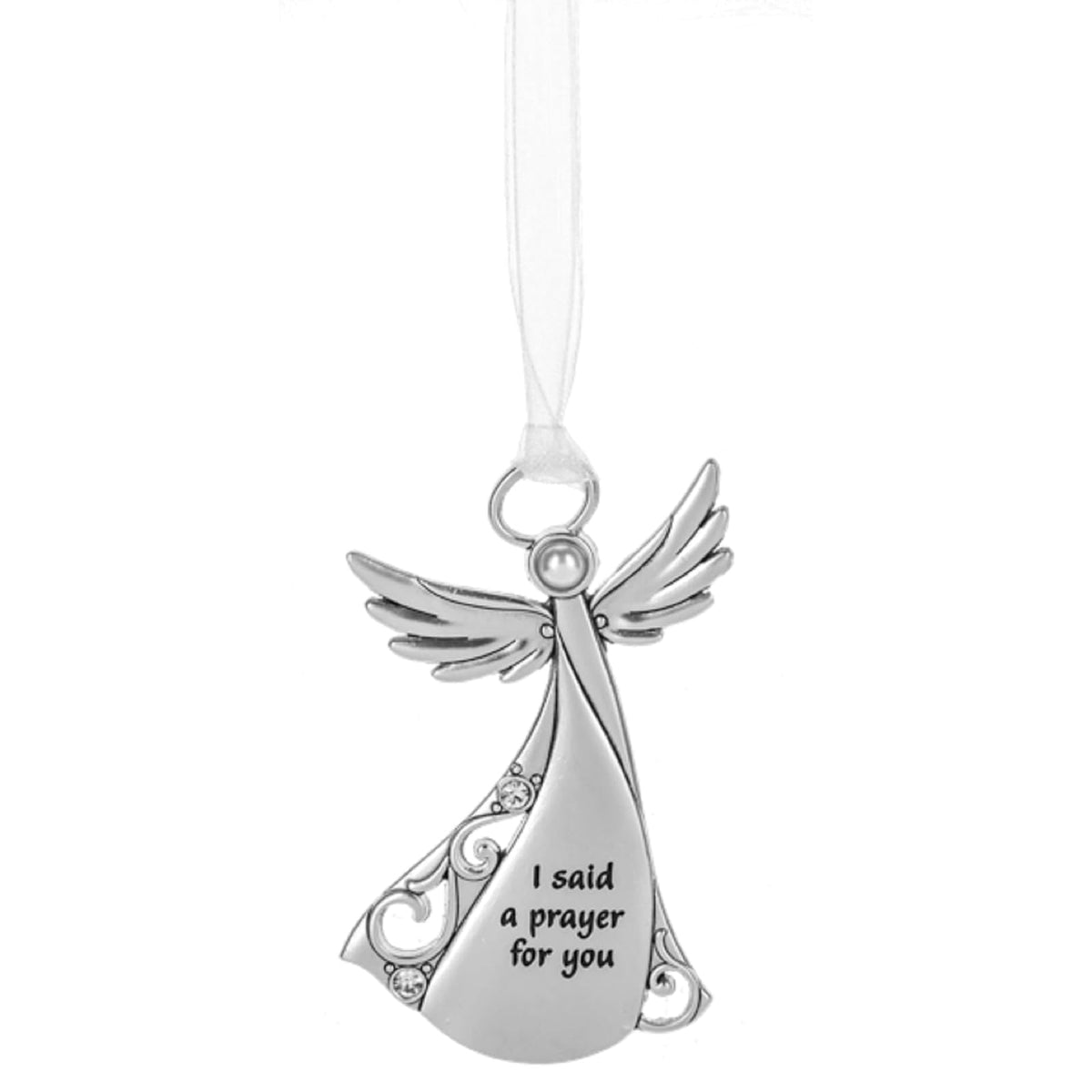 Ganz Hanging Ornament, 3.25 inches, Silver