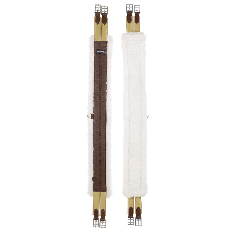 Equinavia Saga All Purpose Everyday Fleece Girth - Brown - 48 in