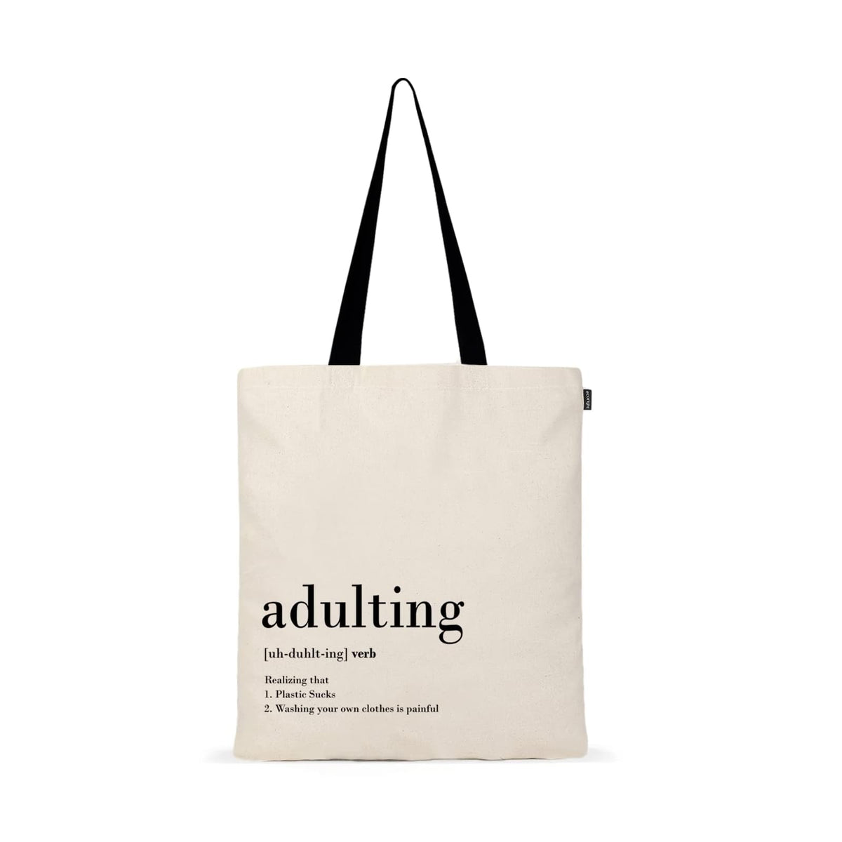 Eco Right Tote Bag, One Size, Natural - Adulting