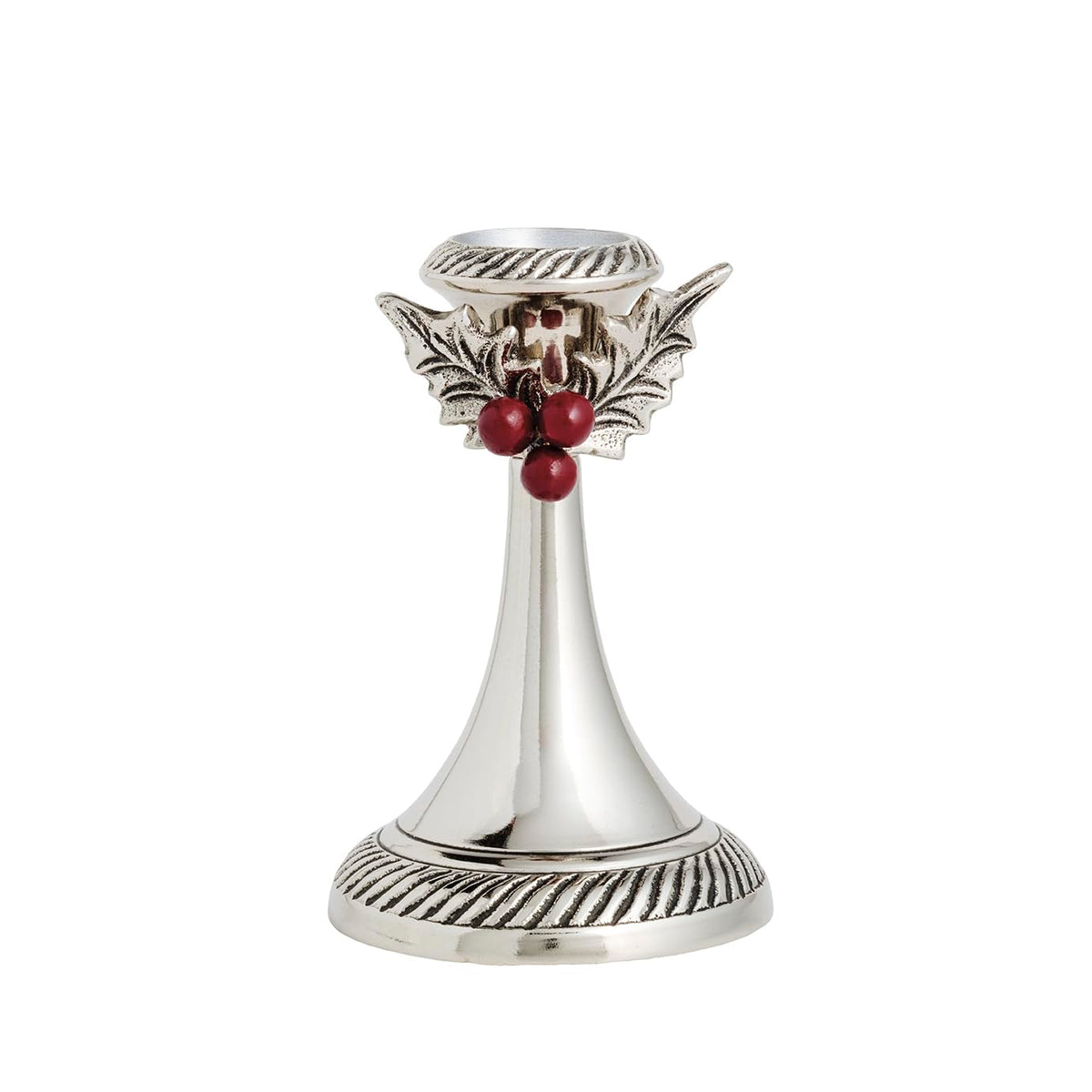 Mud Pie Candle Holder, Large, Silver