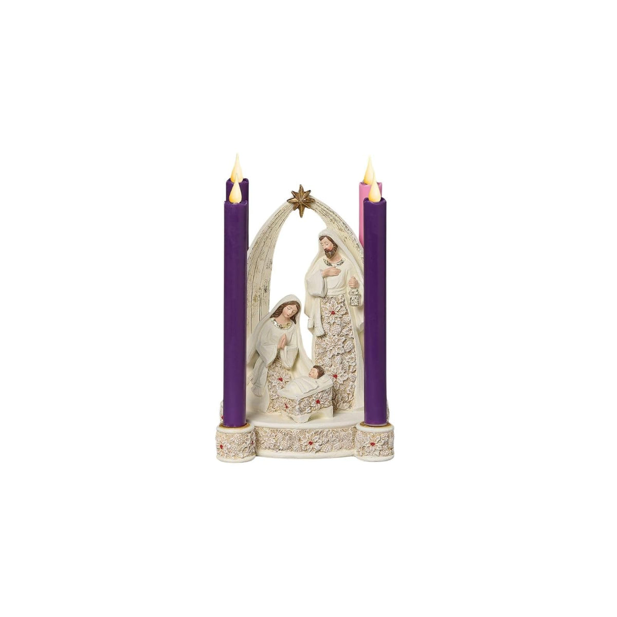 Roman Candle Holder, Cream
