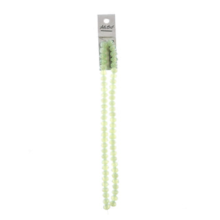 John Bead Craft Bead, 6mm x 8mm, Opaque Light Green