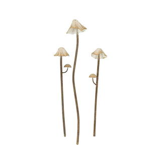 Foreside Home and Garden Anchor Stake, White, Antique