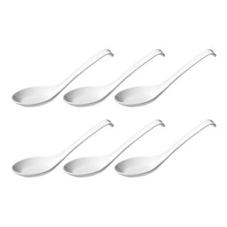 Helen's Asian Kitchen Spoon, Set of 6, White
