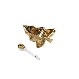 Pampa Bay Dishware Bowl, 6.25 x 7 Inch, Gold