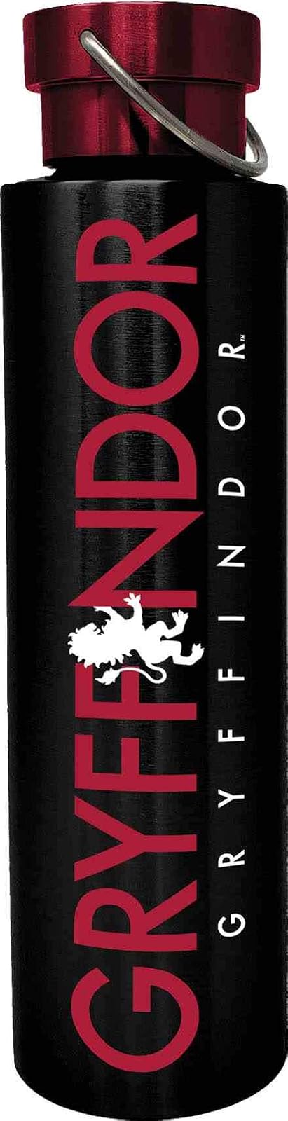 Spoontiques 18946 Gryffindor Stainless Steel Bottle, 24 oz, Black
