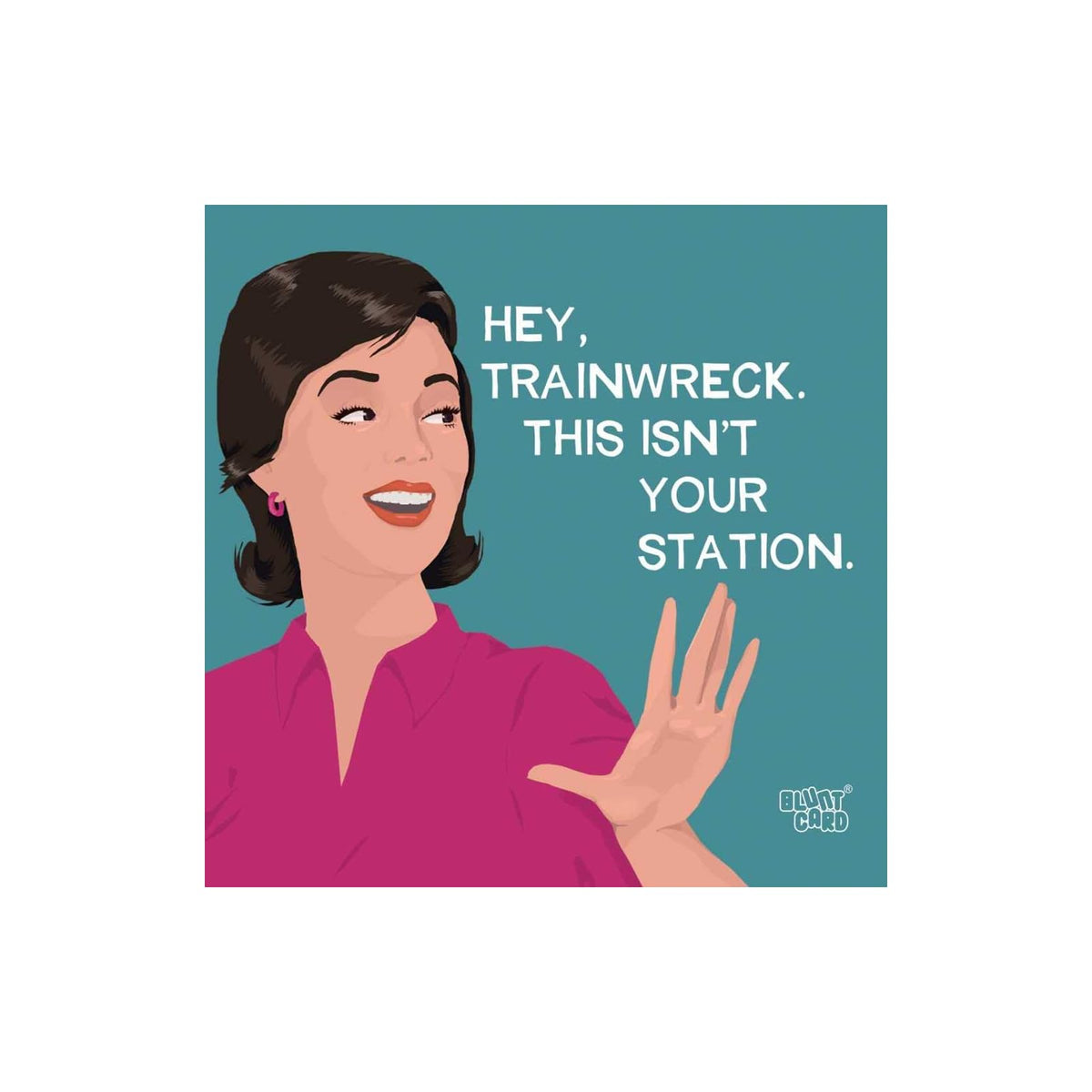 PPD Disposable Napkin, 20 Count, Hey Trainwreck