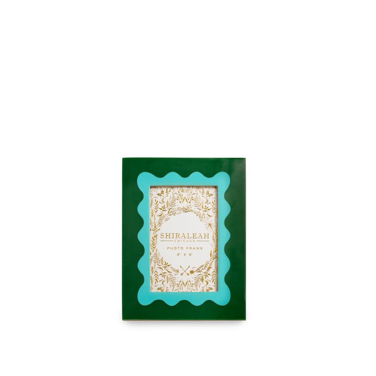Shiraleah Picture Frame, 4 inches by 6 inches, Green