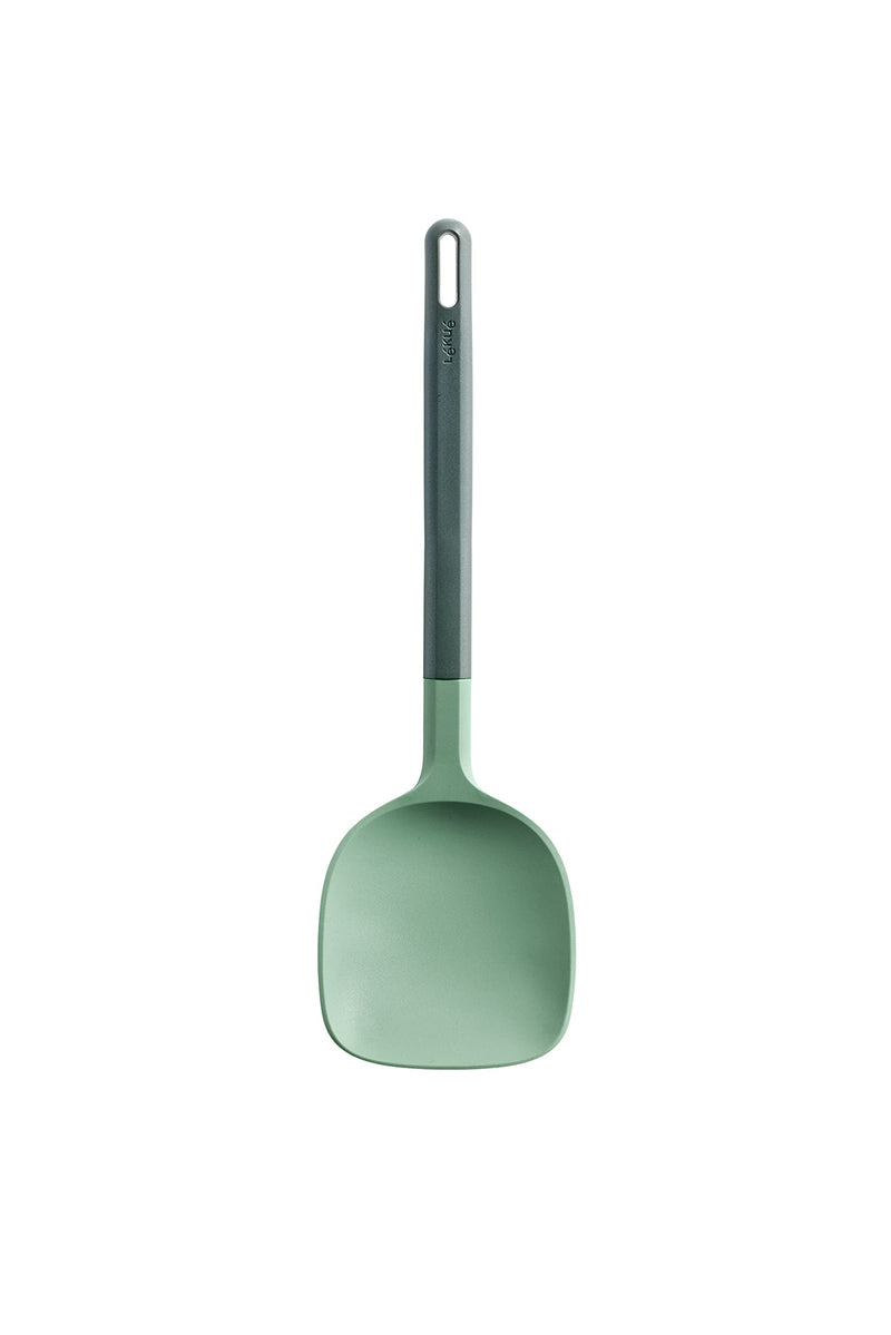 Lékué Grey with Green wok spatula, 3.8 x 1.88 x 12.36inch
