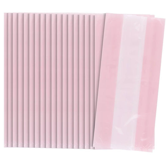 Unique Industries Cellophane Bags, Pastel Pink, 30 Count