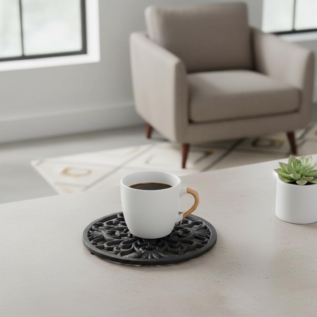 Comfy Hour Trivet, Black, Lodge