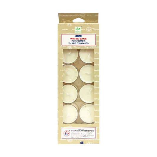 New Age Imports Satya White Sage Perfume T-Light Candles