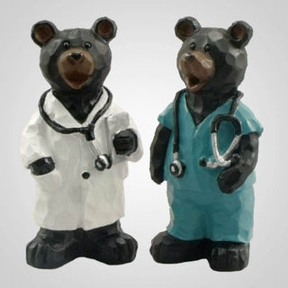 Lipco 19449 Medical Doctor Bear Figurines, Set of 2